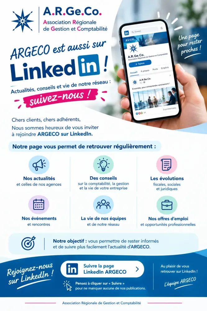 ARGECO est désormais à vos côtés également sur LinkedIn !